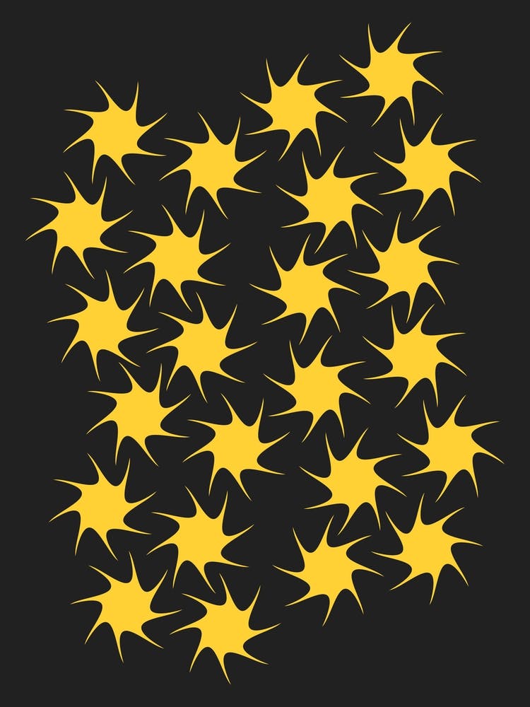 Stars In The Night Sky Abstract Minimal