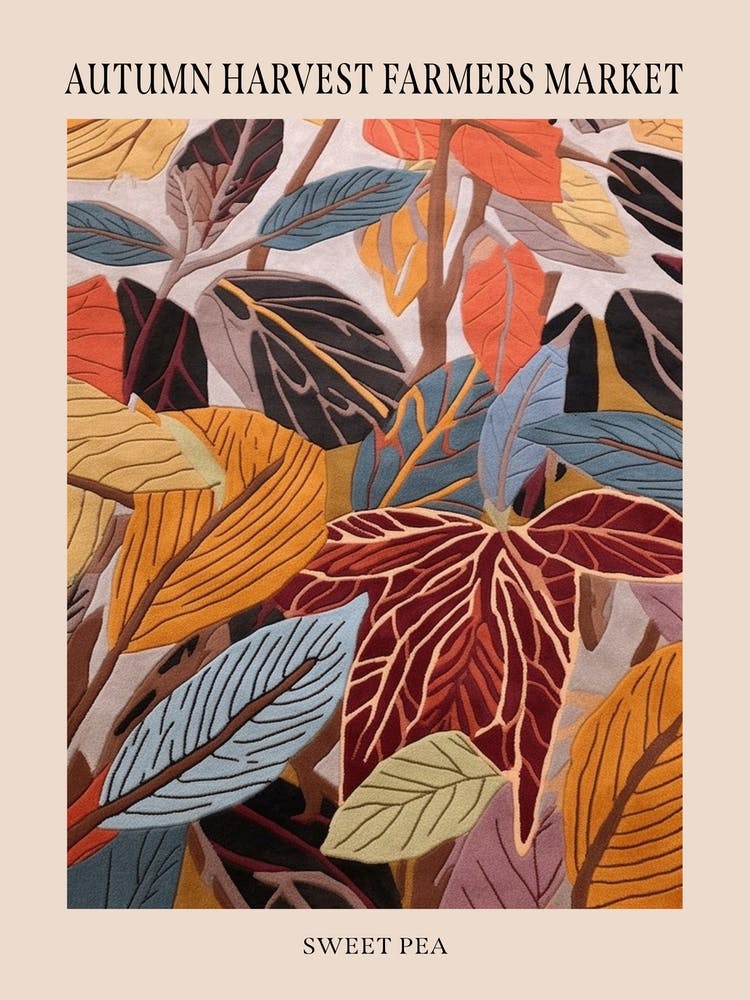 Fall Botanicals Sweet Pea 2 Poster