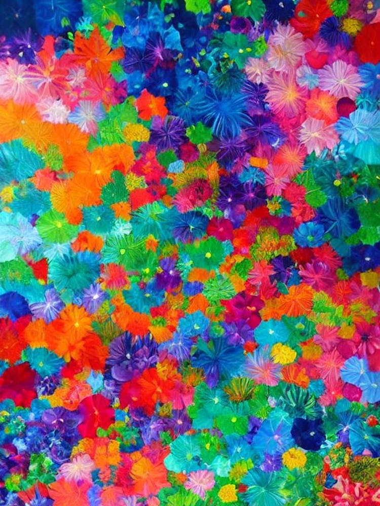 Pocillopora Vibrant Painting