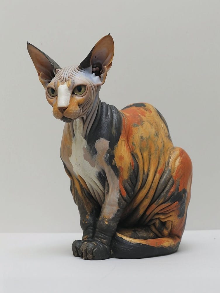 Sphynx Cat Painting 4