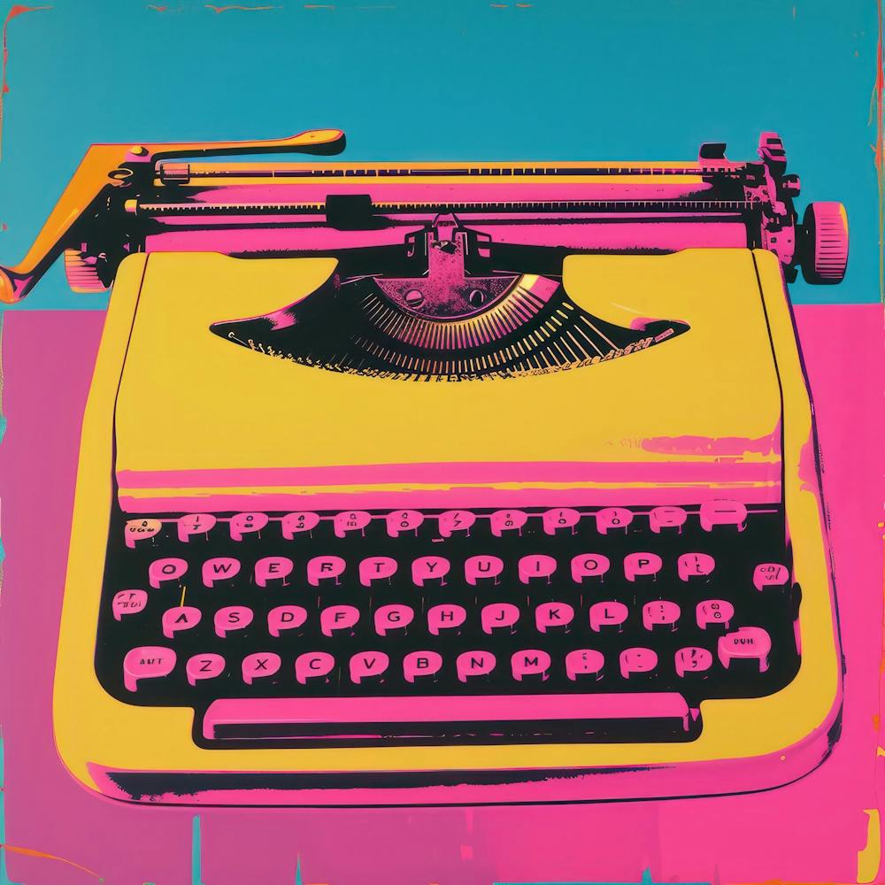 Typewriter Pop Art 1
