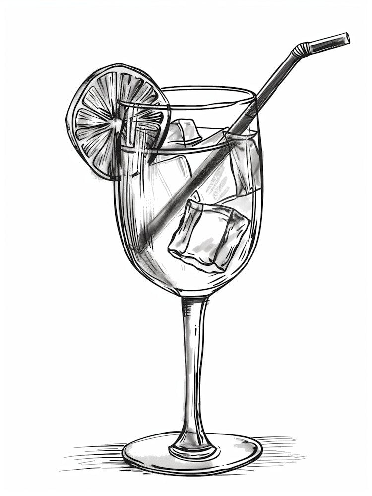 aperol line wall art