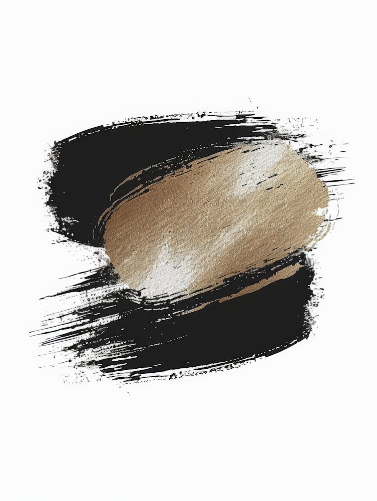 Gold Brush Stroke