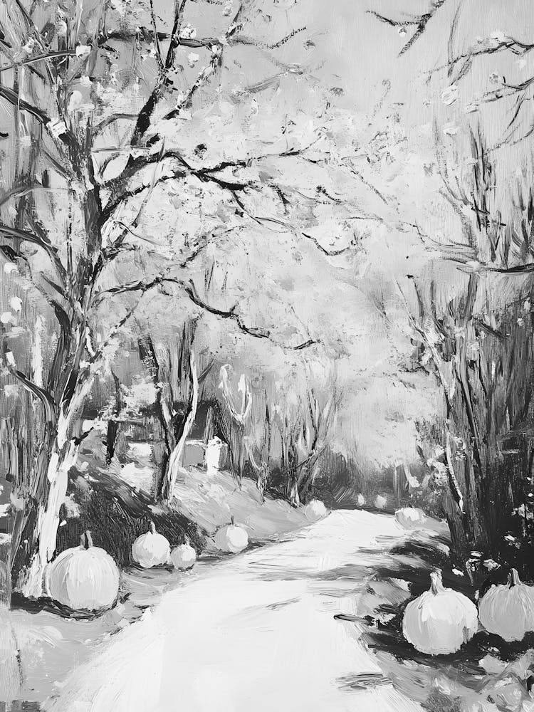 Black And White Pumpkins 20