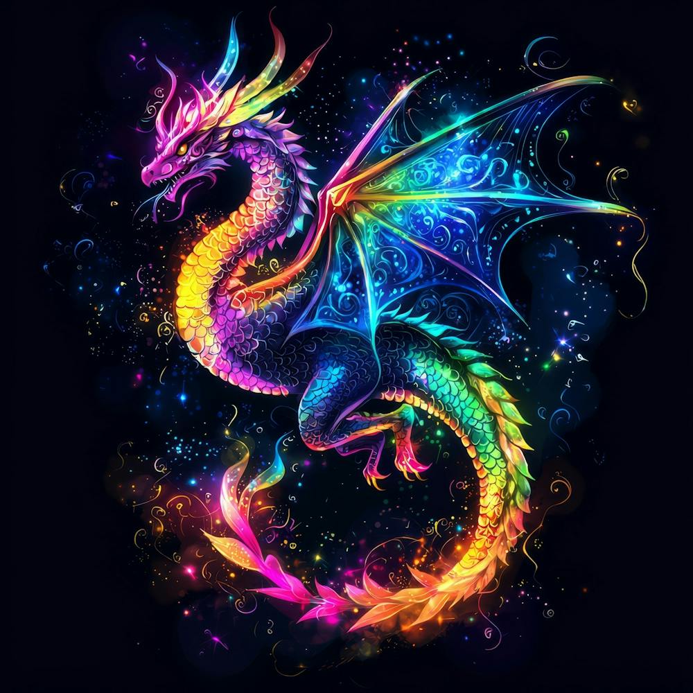 Regenbogen-Drache 1