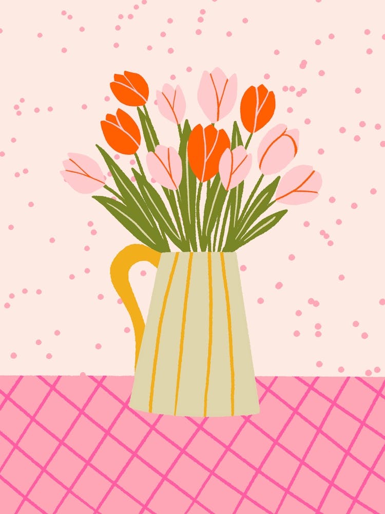 Tulpen In Einer Vase