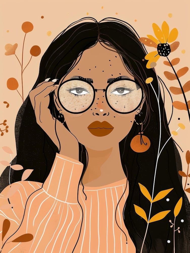 Mädchen mit Brille 4
