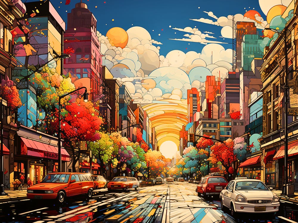 Cityscape Painting