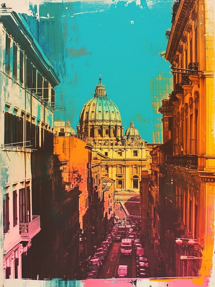 Rome Inspired Retro Polaroid 2