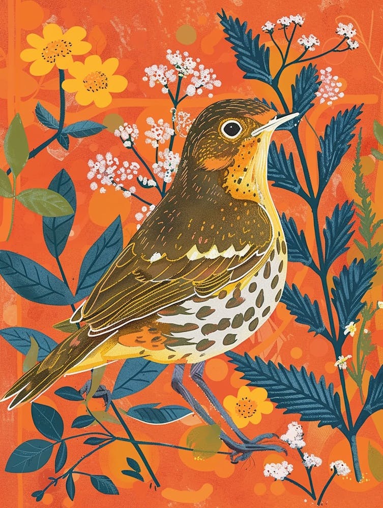 Spring Birds Hermit Thrush 1