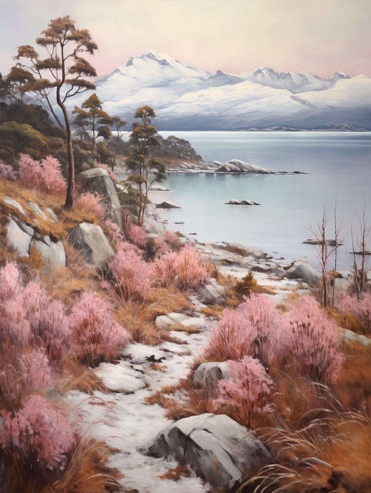 Dreamy Winter Painting Nahuel Huapi National Park Argentina 3