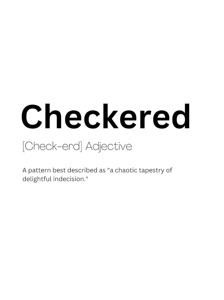 Checkered Definition Meaning