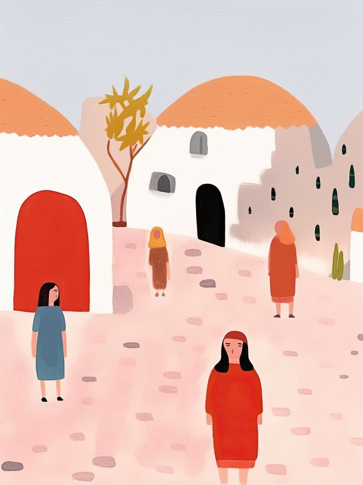 Holidays In Morocco, Tiny People And Illustration 2