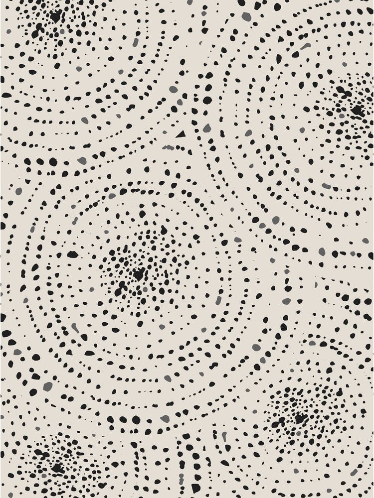 Black And White Dots Boho Vibe