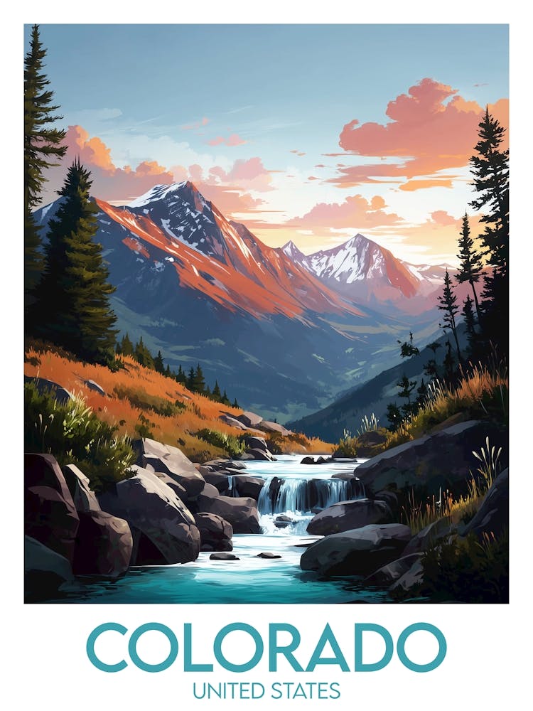 Affiche de voyage Colorado