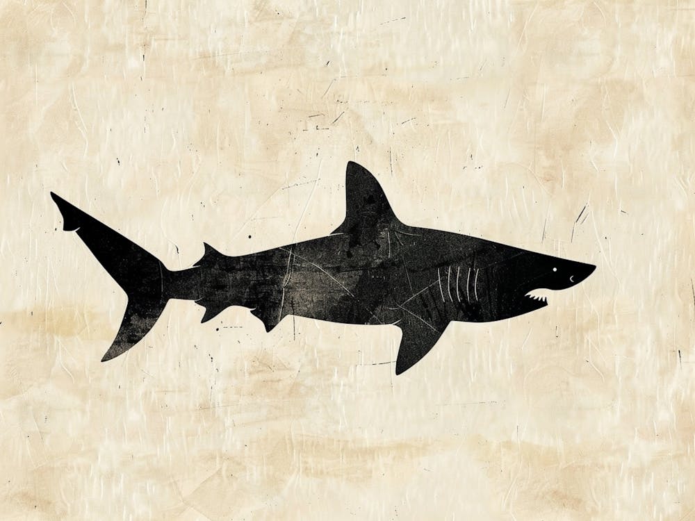 Grey Shark Silhouette 3