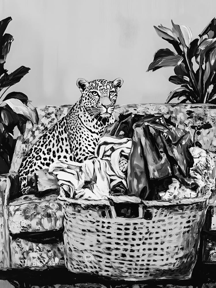 Leopard In A Basket 1