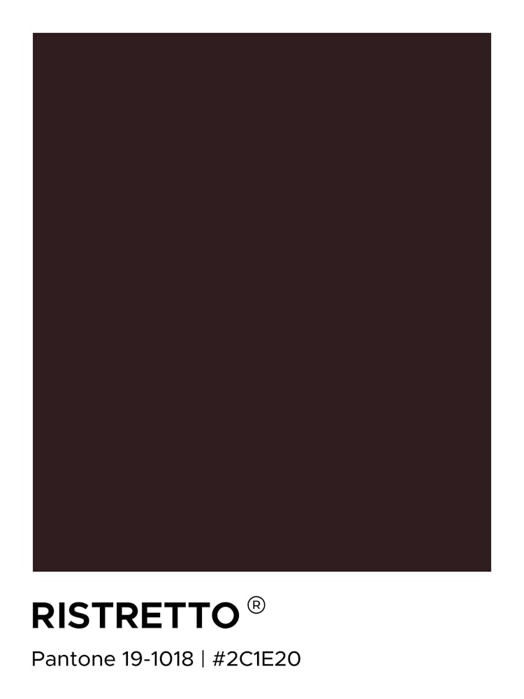 Ristretto Coffee Pantone, cool, coffee, latte, kitchen, decor, cute, colorful, minimal, modern, pantone, mood, vibes, cafe, vibing, caffeine