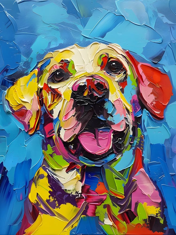 Colourful Dog Labrador Art