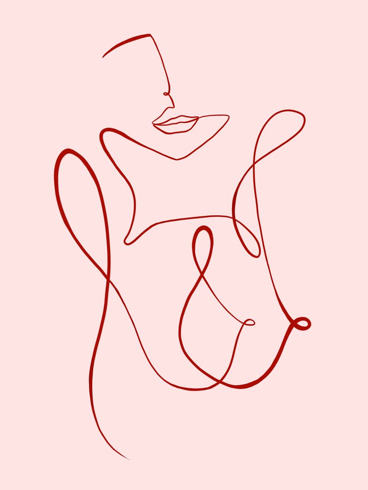 One line Pink Nude 3