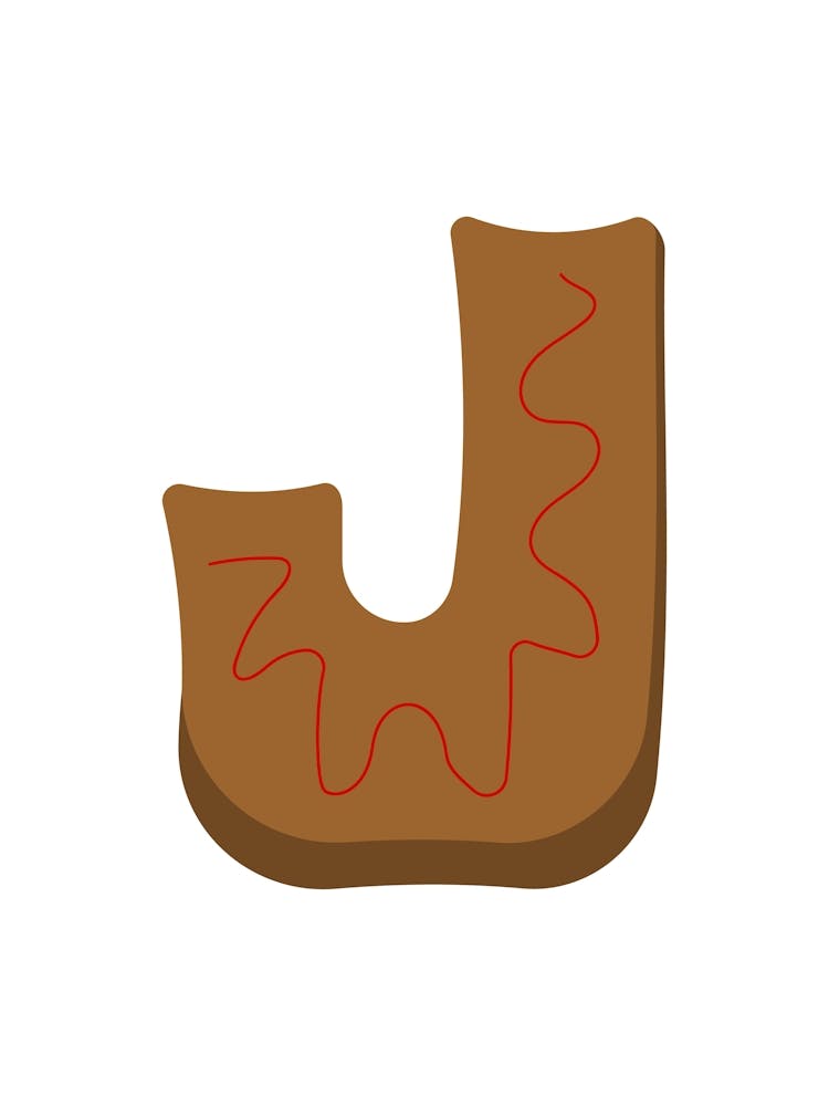 Gingerbread Decorative Letters Living Room Holiday Display 10