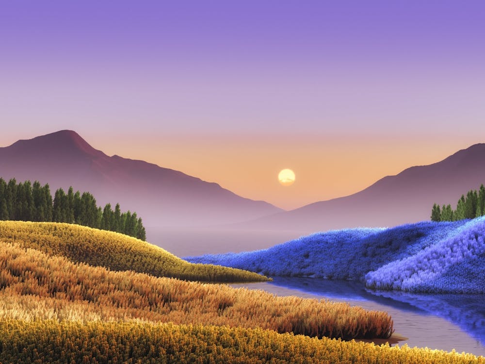 Sunset In The Mountains 4