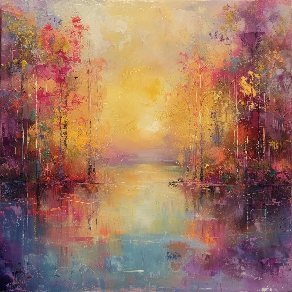 Sunset Over The Lake 9