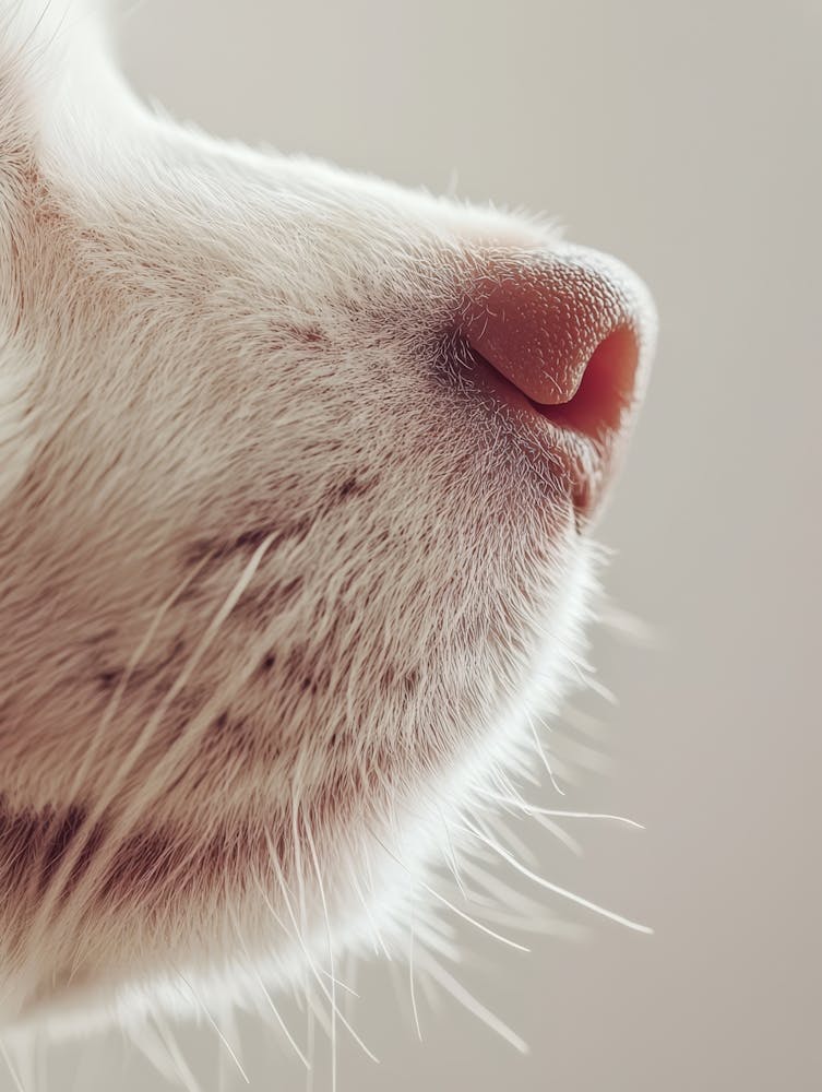 Close Up Of A Dog'S Nose.Generated AI.