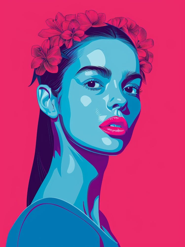 Girl With Flowers In Her Hair 9