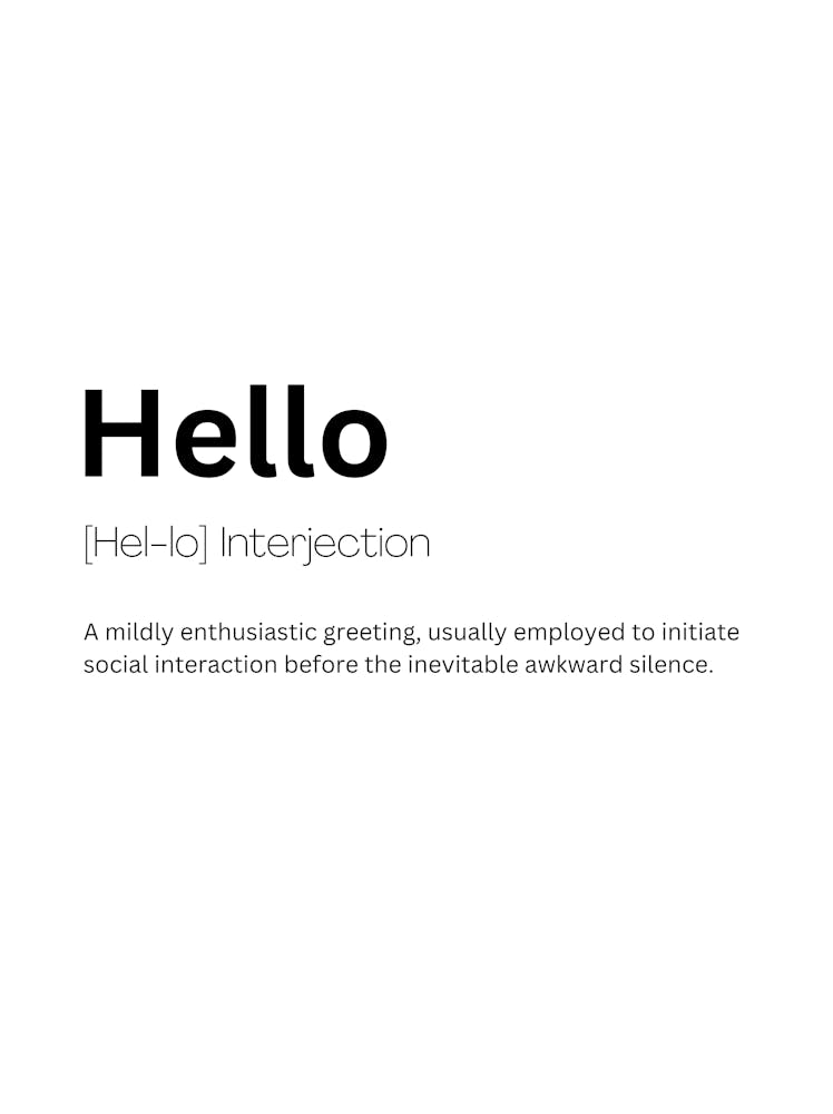 Hello Definition Bedeutung 2