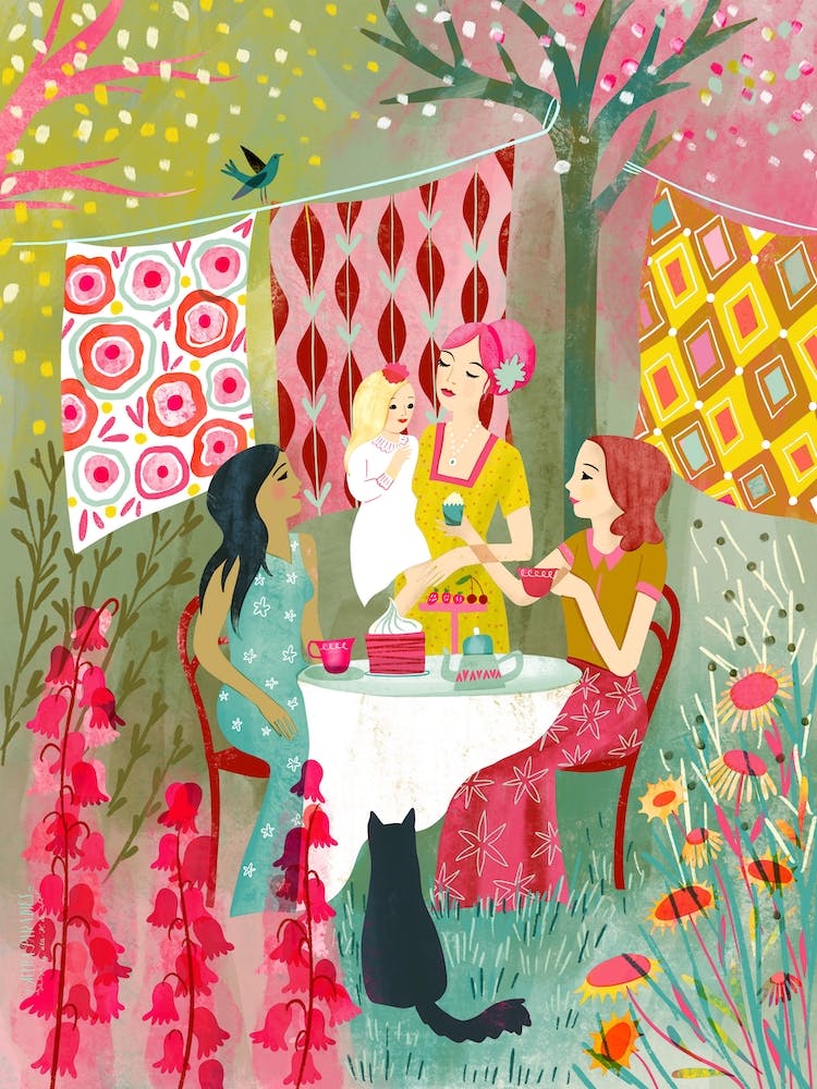 Summer Garden Sunday Tea With Family