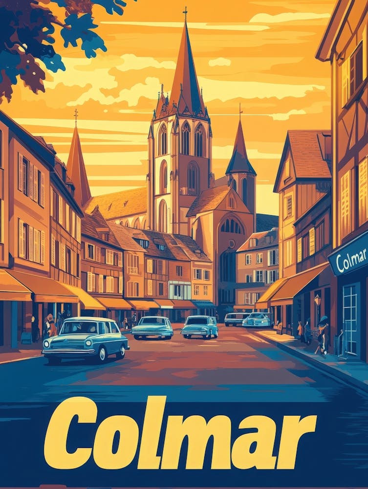 Aihrgdesign A Retro Travel Poster For Colmar Featuring The Go 9934c12a 5d31 4511 B2d6 2ba2bb76c3db 2