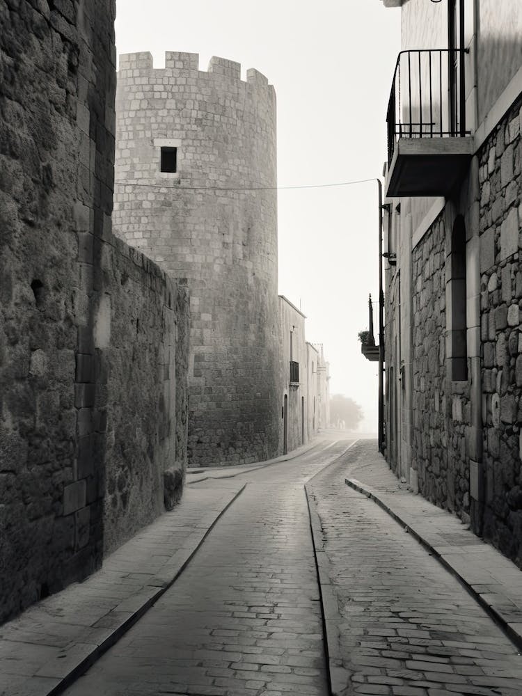 Rhodes, Greece, Photography In Black And White 4