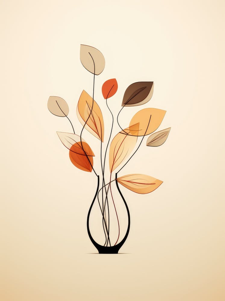 Abstract Flowers In A Vase 1