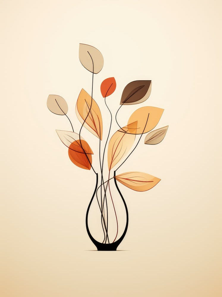 Abstract Flowers In A Vase 1