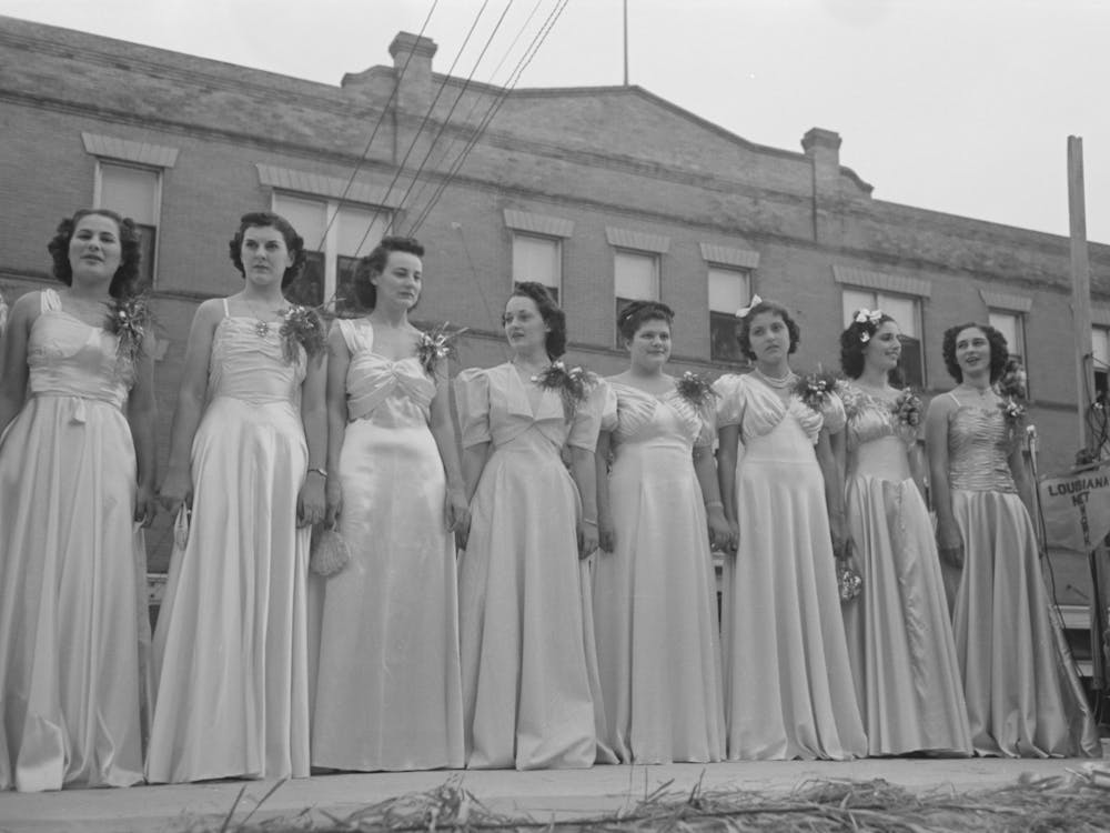 Untitled Photo, Possibly Related To Princesses At The National Rice Festival, Crowley, Louisiana, There Were Thirty Of