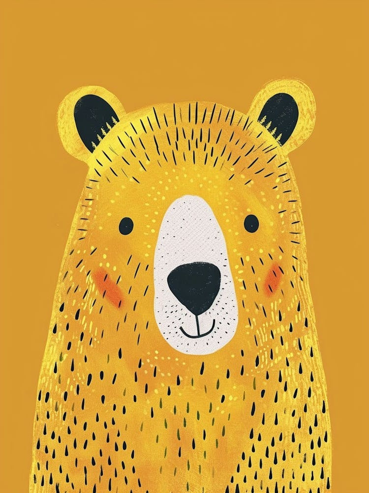 Yellow Grizzly Bear 4