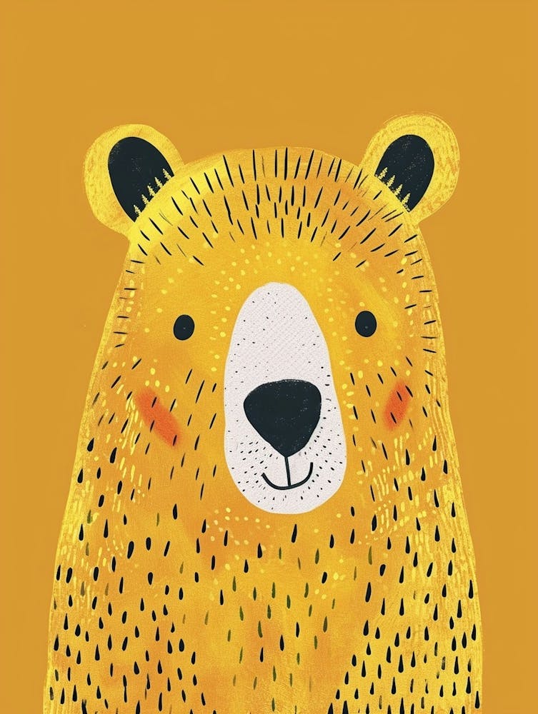 Yellow Grizzly Bear 4