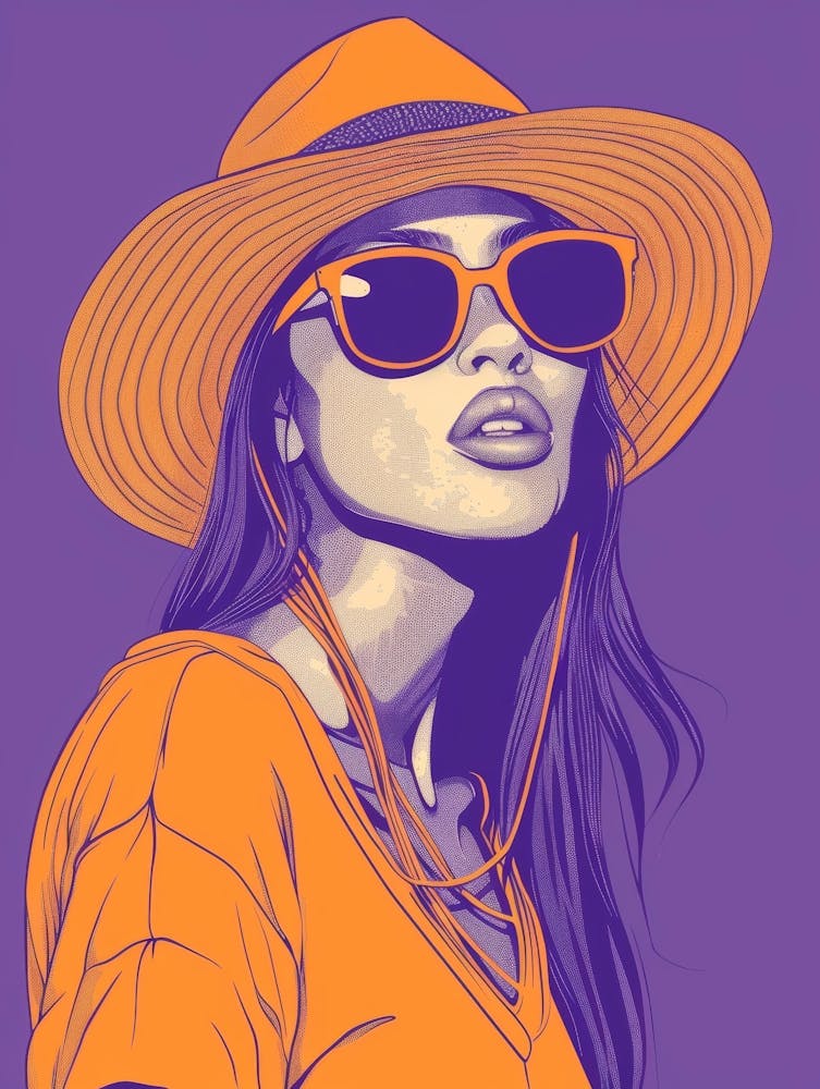 Fille aux Lunettes de Soleil 22