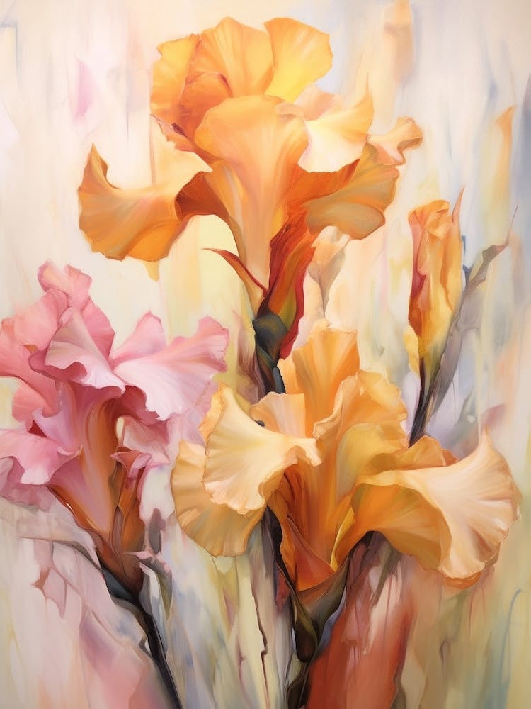 Fall Flower Painting Gladiolus 3