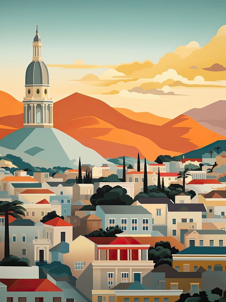 Cape Town, South Africa, Graphic Illustration 2