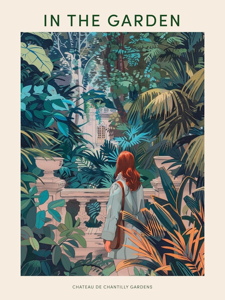 In The Garden Poster Chateau De Chantilly Gardens France 2