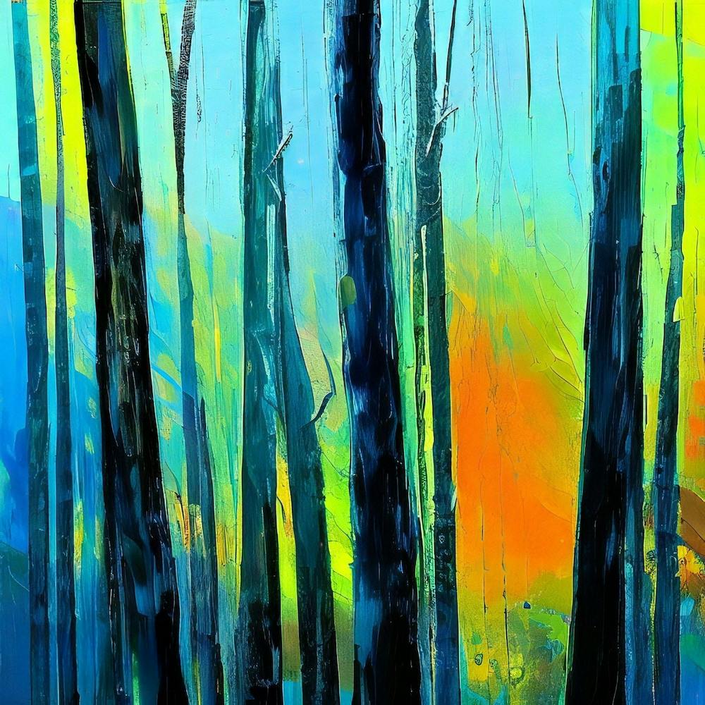 'Sunset In The Forest'