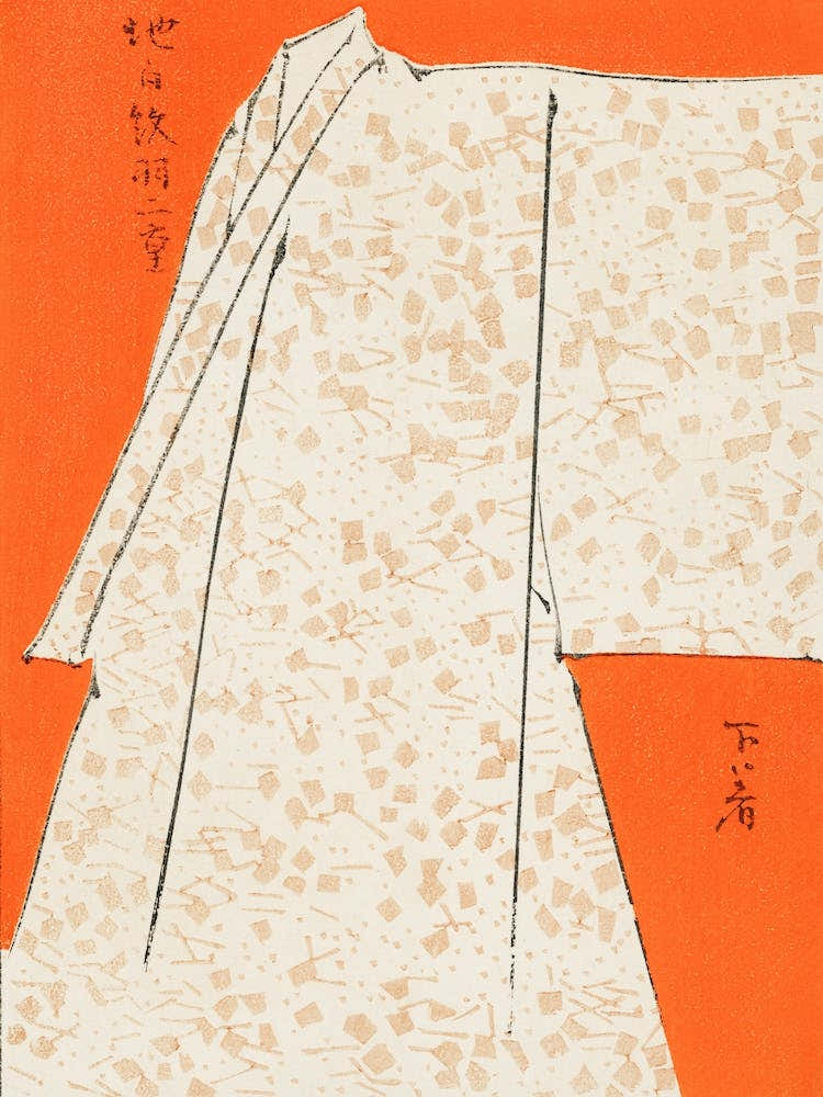 Japanese Robe Illustration, Watanabe Seitei