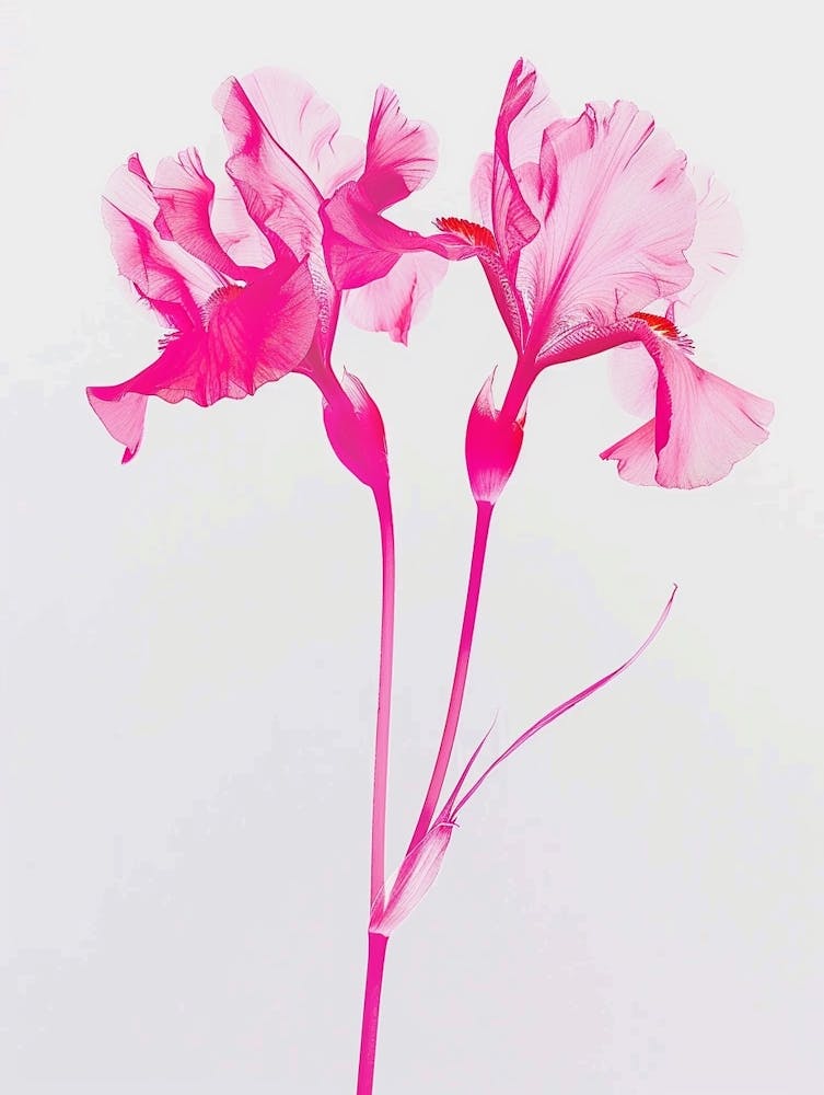 Hot Pink Iris 2