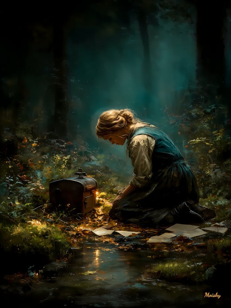 Letters Beneath the Forest Light, réalisme magique, art fantastique