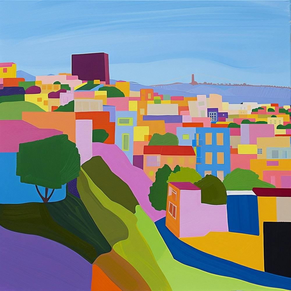 Abstract Travel Collection San Francisco Usa 1