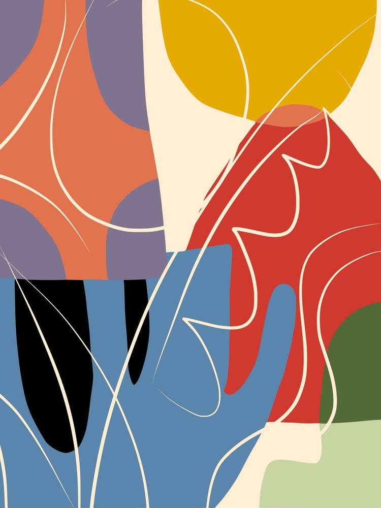 Abstract Color Collage