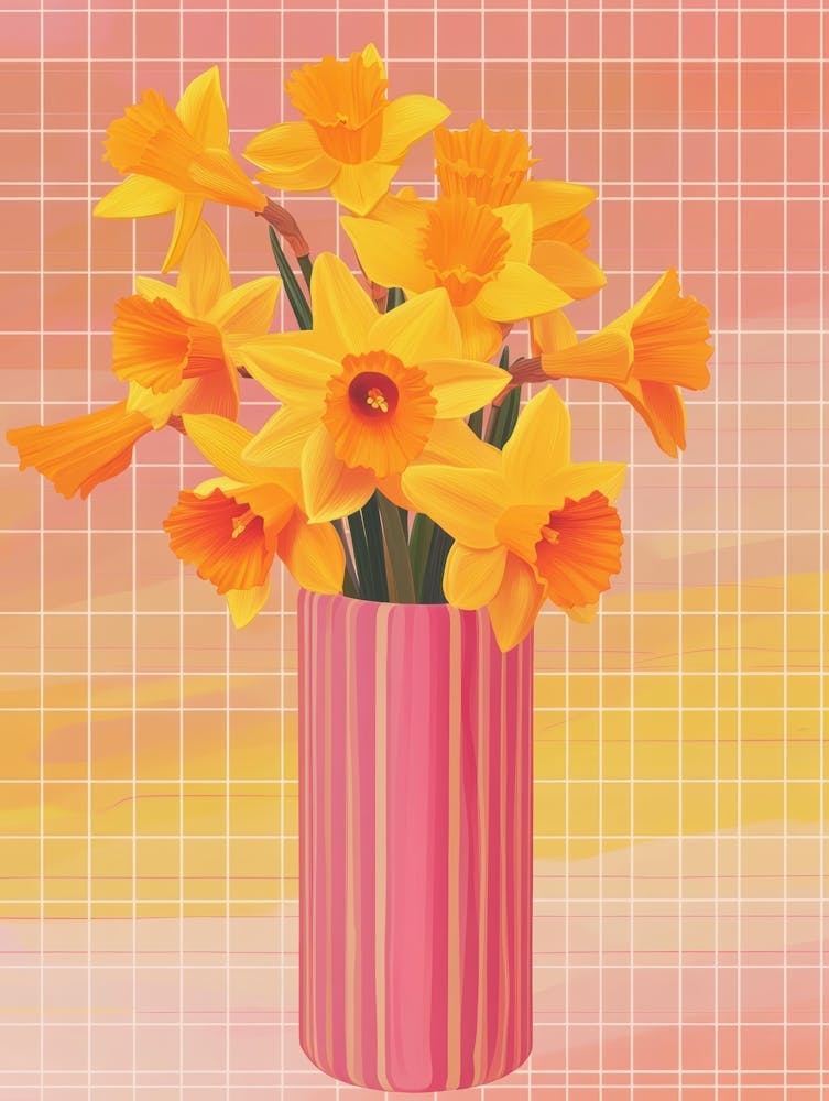 Daffodils In A Vase 8