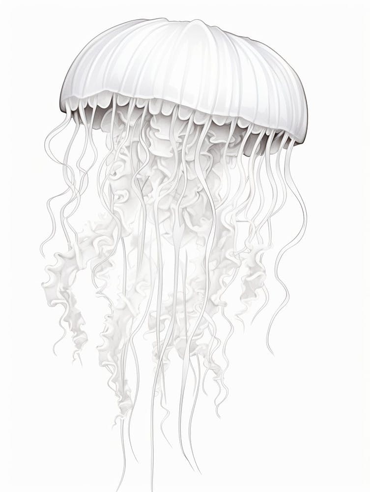 Turritopsis Dohrnii Unsterbliche Qualle Aquarell 8